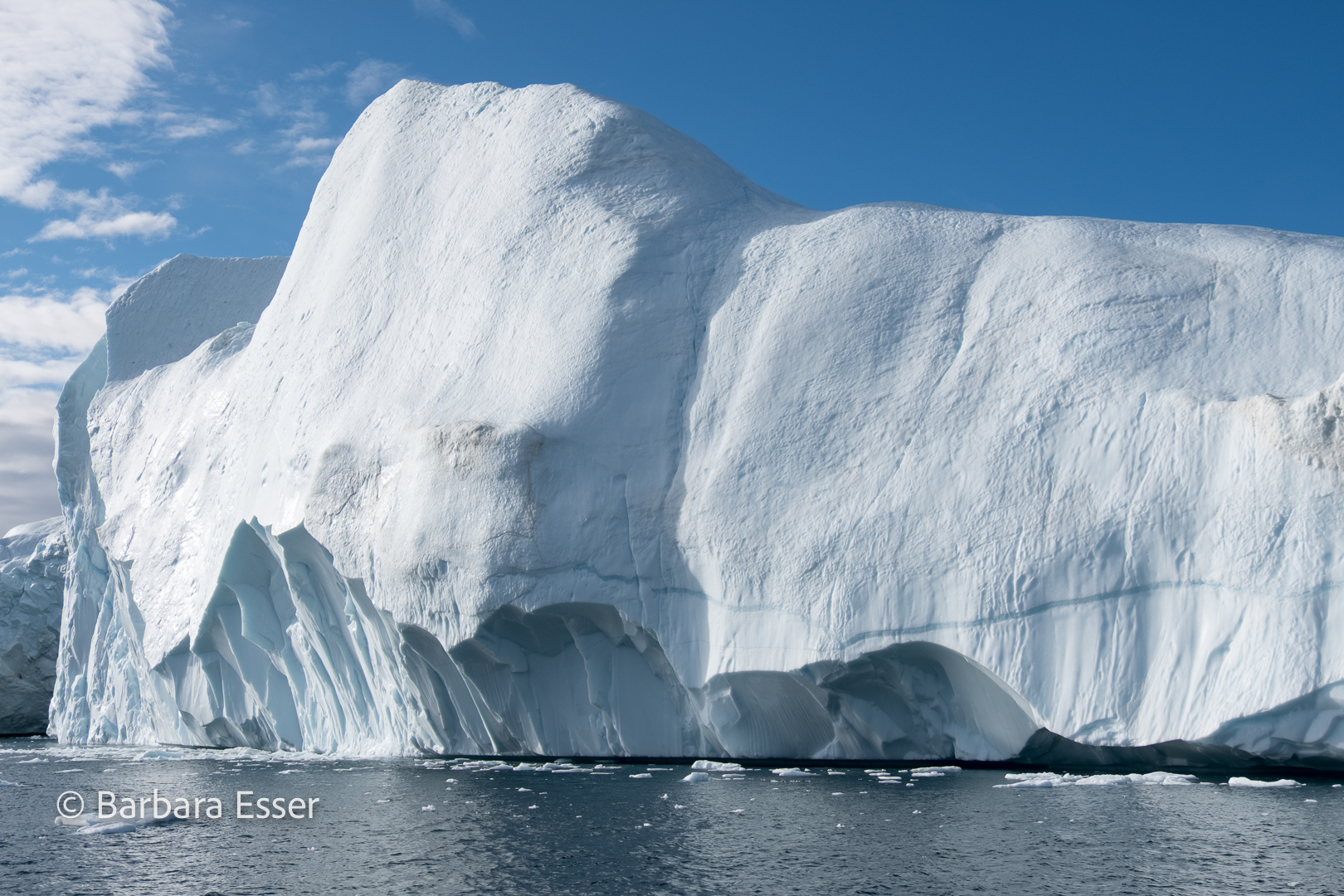 Eisberge im arktischen Nordmeer Ostgrönlands