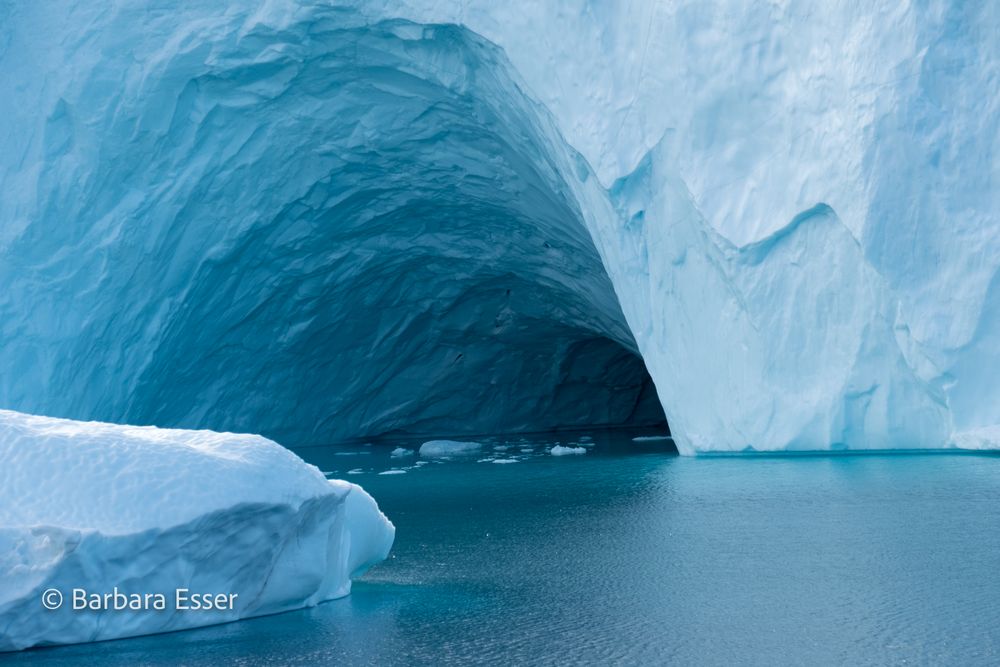 Eisberge im arktischen Nordmeer Ostgrönlands