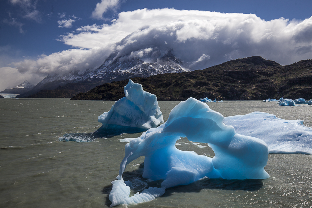 Eisberge im Grey-See, Patagonien