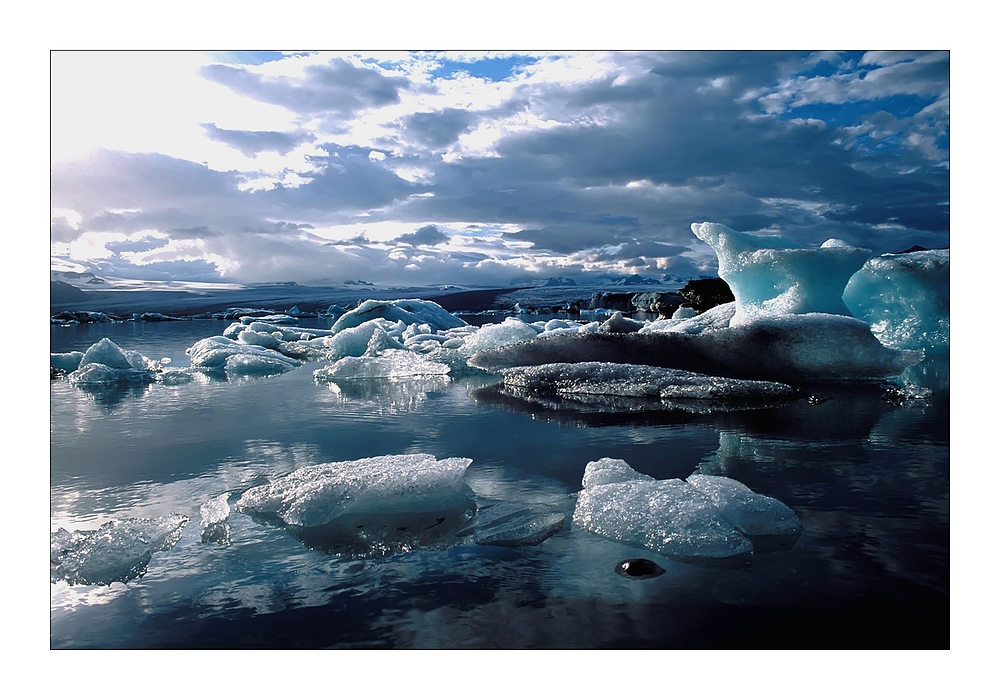 Eisberge im Jökulsárlón