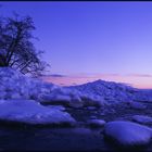 Eisberge im Schnee