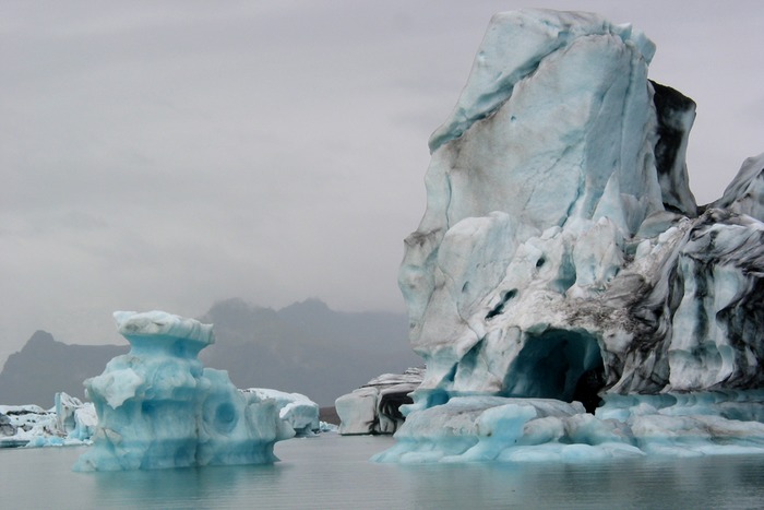 Eisberge in Island