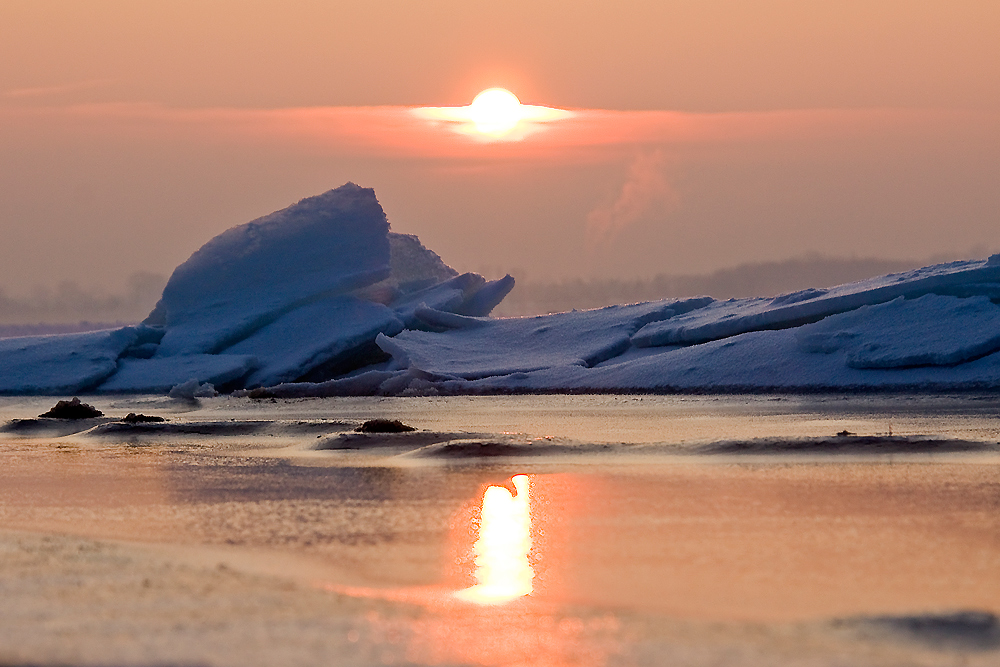 Eisberge vor Greifswald