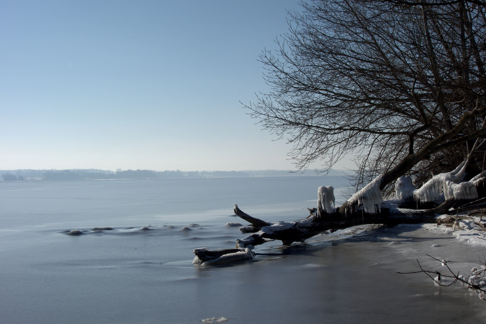 Eisbildungen an der Schlei. 