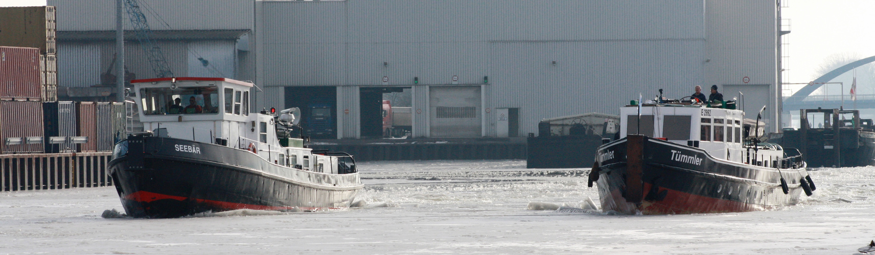 Eisbrecher auf dem Mittellandkanal bei Haldensleben