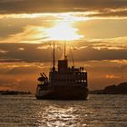 Eisbrecher Stettin im Sonnenuntergang