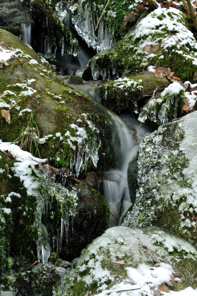 Eisdetails im Weißeritztal