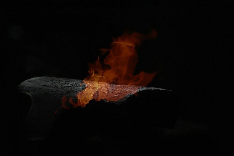 Eisen im Feuer