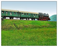 Eisenbahn auf der Wiesentbrücke 