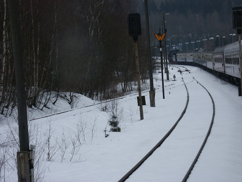 Eisenbahn im Schnee 001