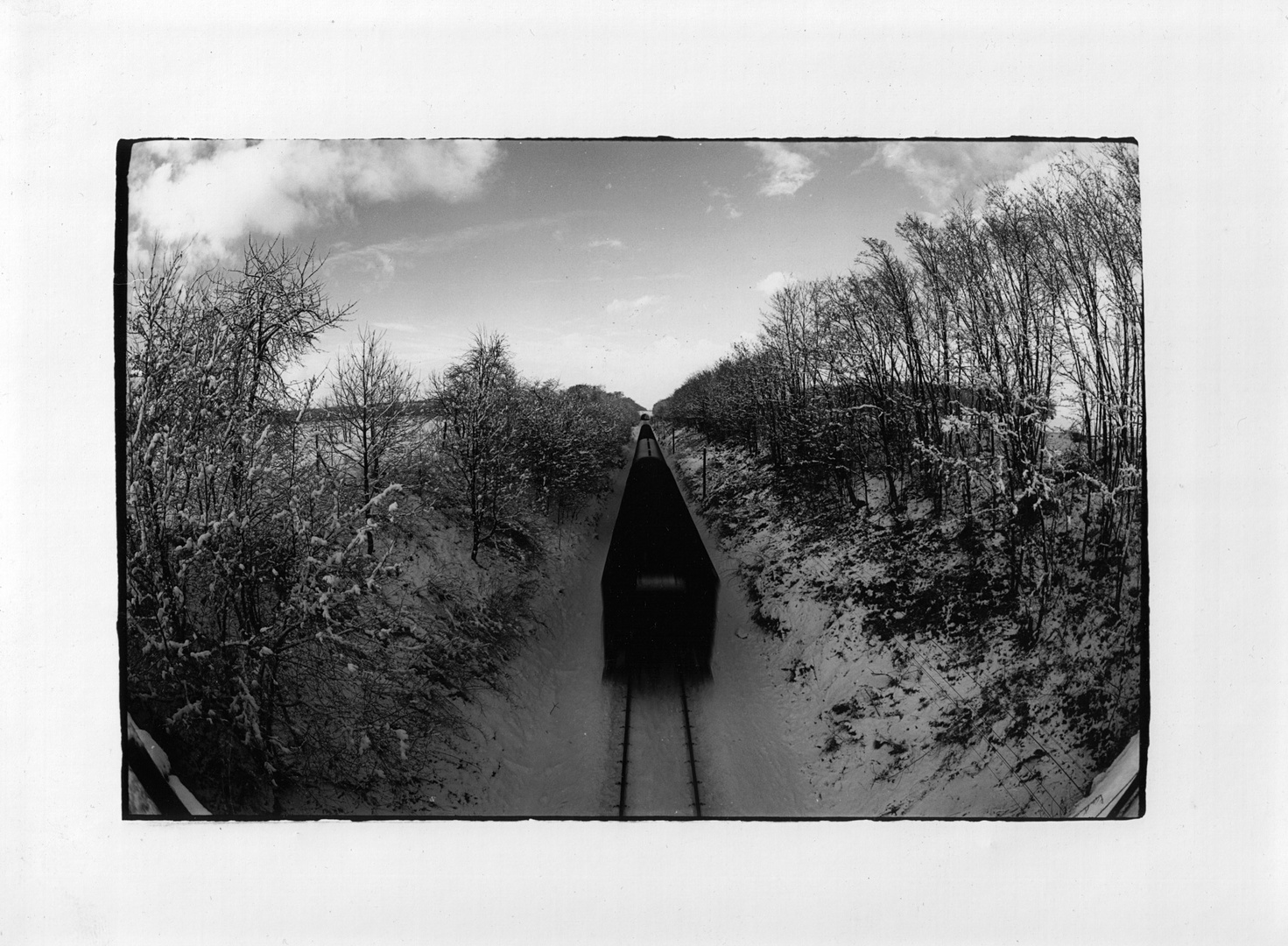 Eisenbahn im Schnee bei Birten (Xanten)Ndrhn.