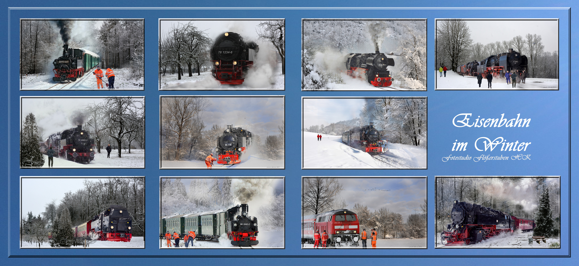 Eisenbahn im Winter-1