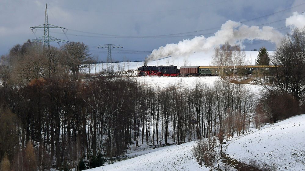 Eisenbahn in der Landschaft