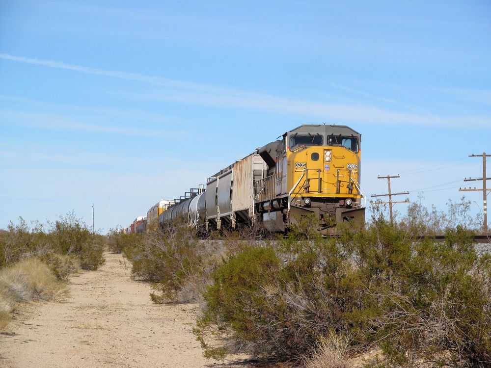 Eisenbahn in der Mojave-Wüste