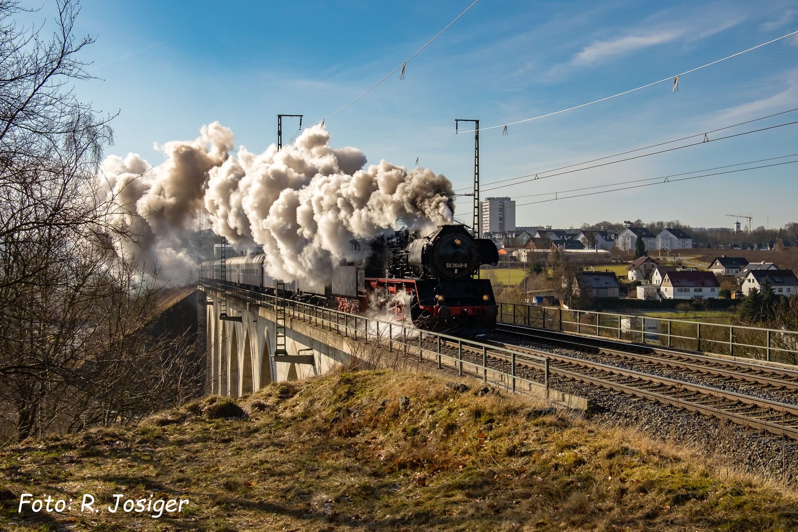 Eisenbahn-Romantik-Winterdampfzugfahrt