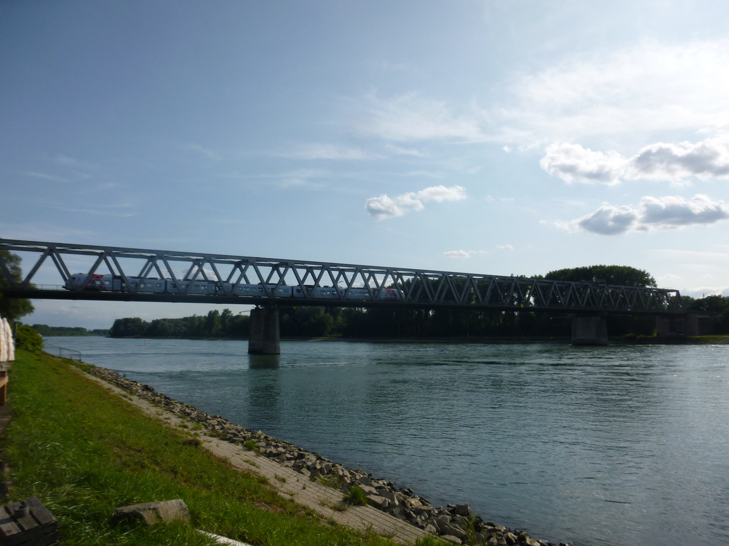 Eisenbahnbrücke bei Germersheim