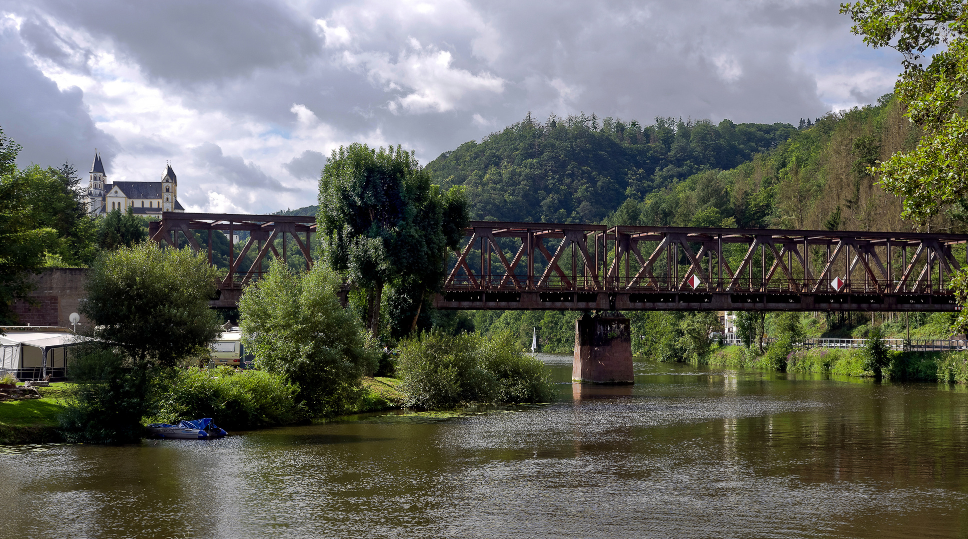 Eisenbahnbrücke bei Obernhof/Lahn