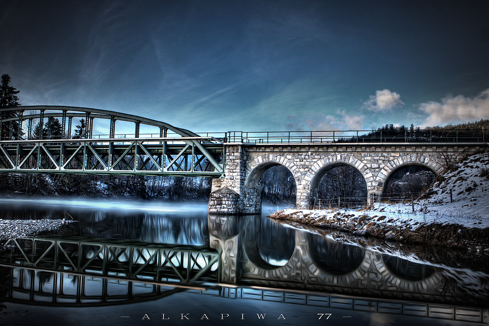 Eisenbahnbrücke bei Pflach