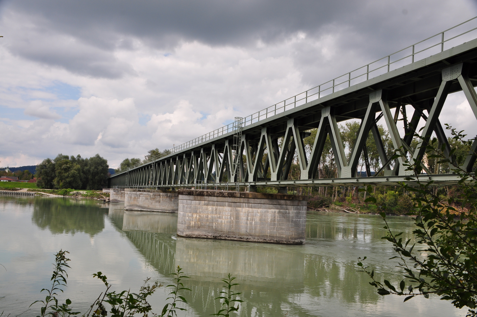 Eisenbahnbrücke Braunau nach Simbach