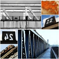 Eisenbahnbrücke Collage 1