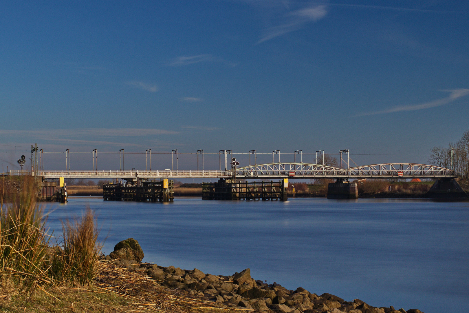 Eisenbahnbrücke Elsfleth über die Hunte