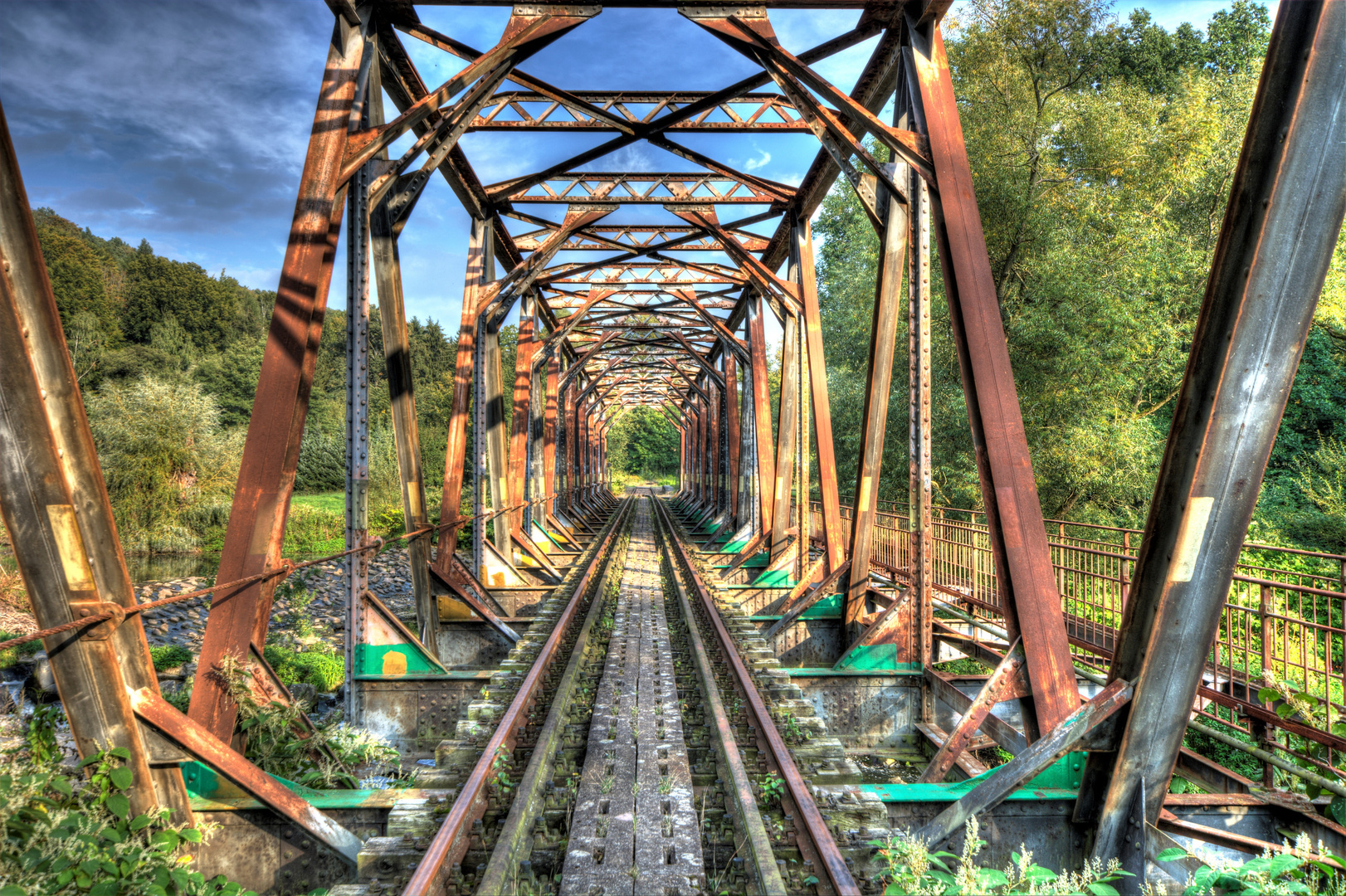 Eisenbahnbrücke im Chemnitztal