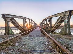 Eisenbahnbrücke im Teufelsmoor