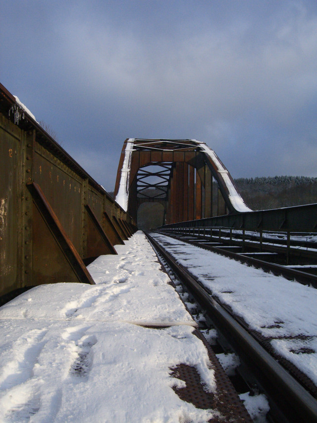 Eisenbahnbrücke in Corvey / Höxter