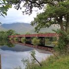 Eisenbahnbrücke in der Nähe des Kilchurn Castle