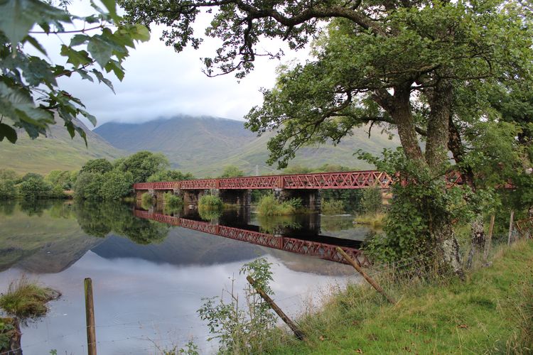 Eisenbahnbrücke in der Nähe des Kilchurn Castle