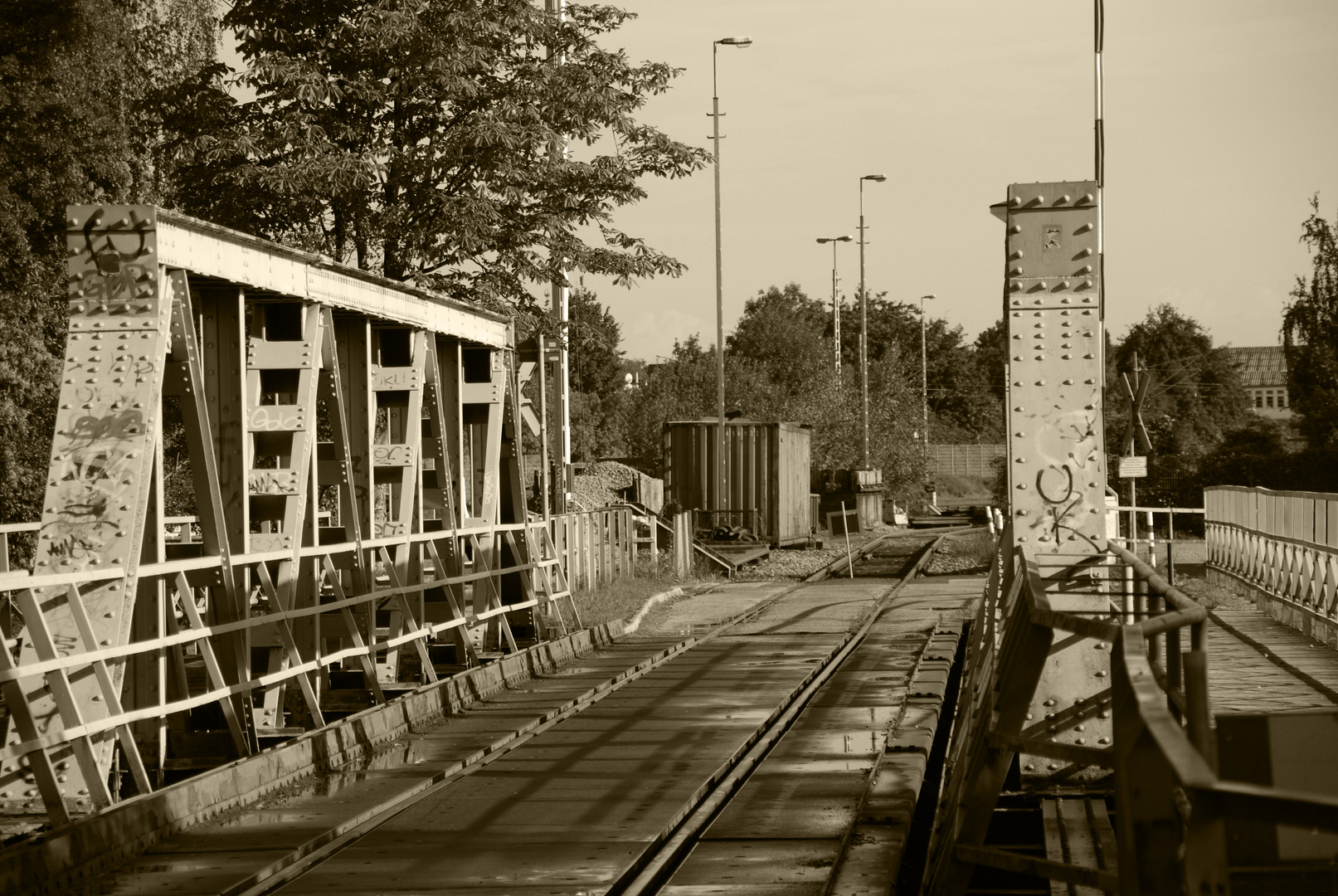 Eisenbahnbrücke in Lübeck