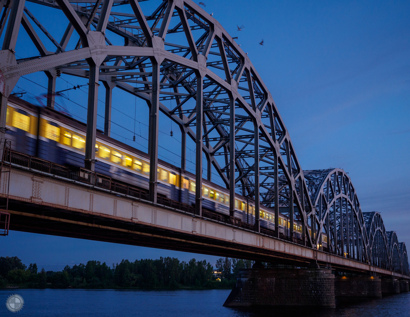 Eisenbahnbrücke in Riga