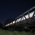 Eisenbahnbrücke in Schwerte Wandhofen bei Nacht