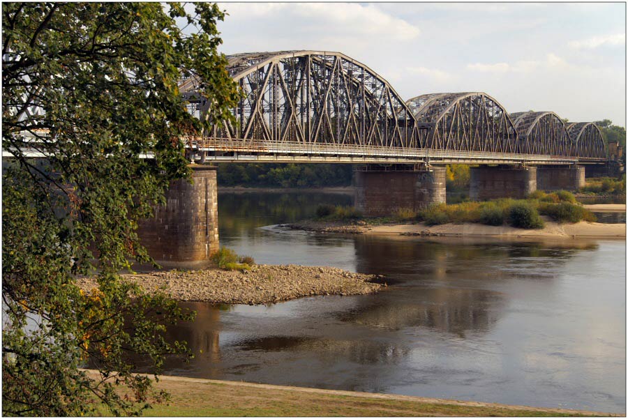 Eisenbahnbrücke in Torun