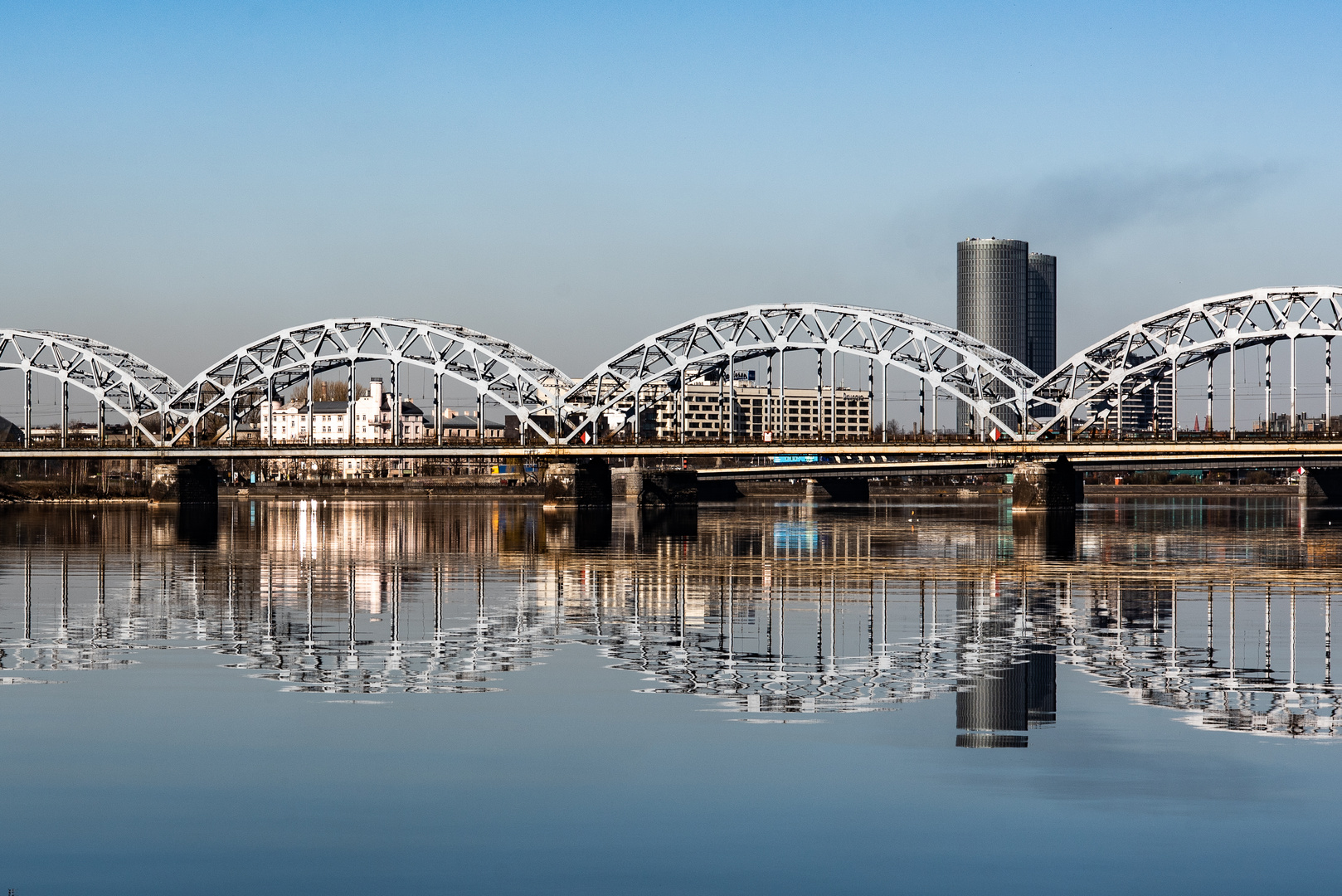 Eisenbahnbrücke - Riga - Lettland