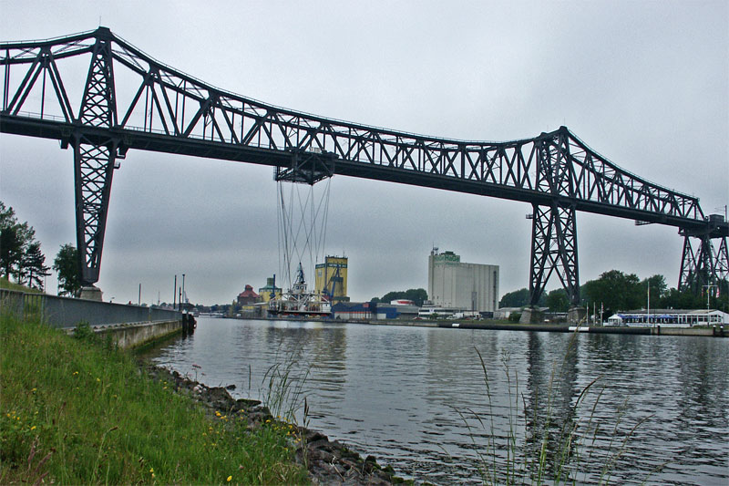 Eisenbahnbrücke / Schwebefähre Rendsburg