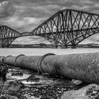 Eisenbahnbrücke über den Firth of Forth (nahe Edinburgh)