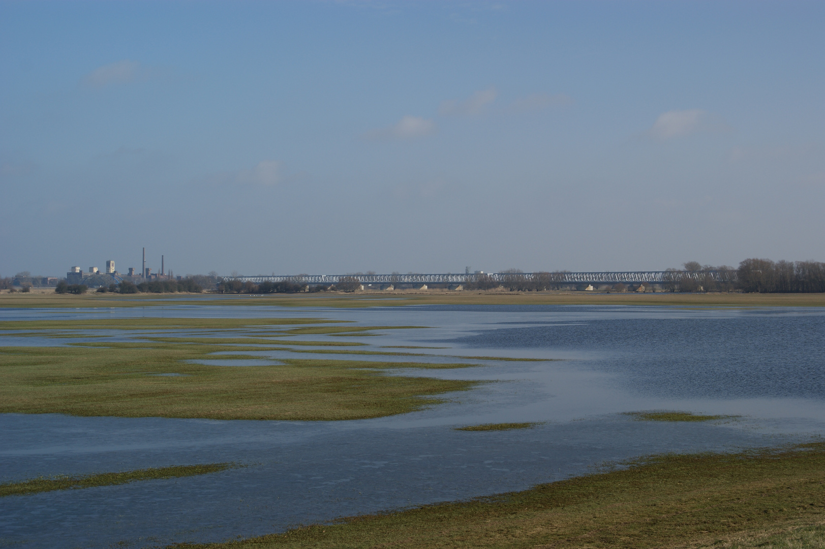 Eisenbahnbrücke über die Elbe bei Wittenberge