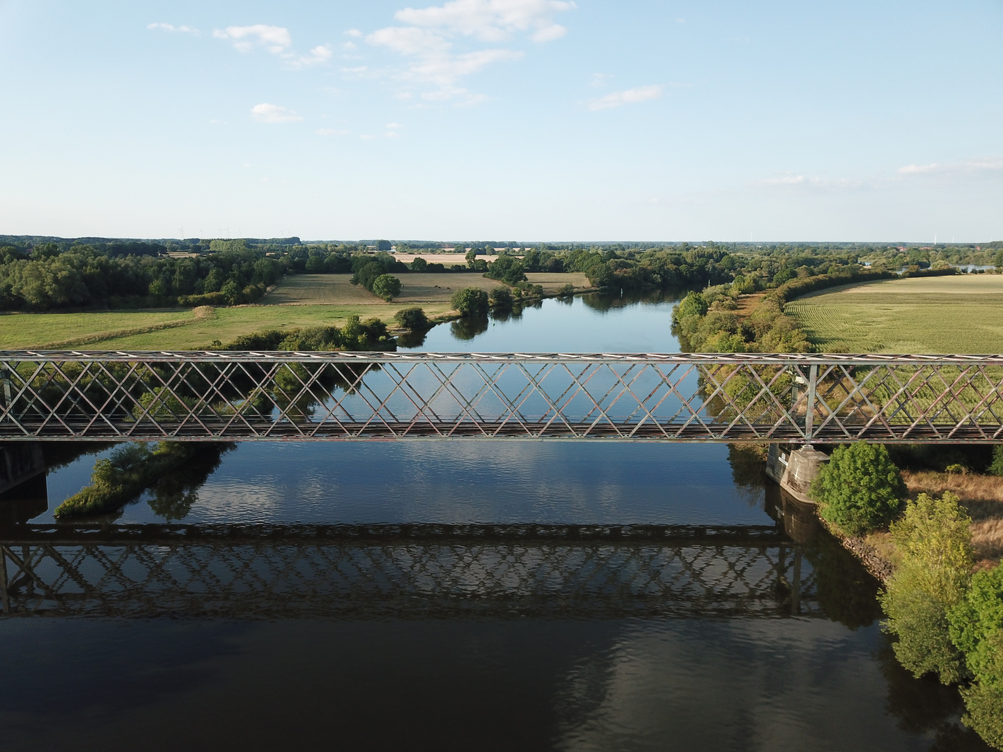 Eisenbahnbrücke über die Weser