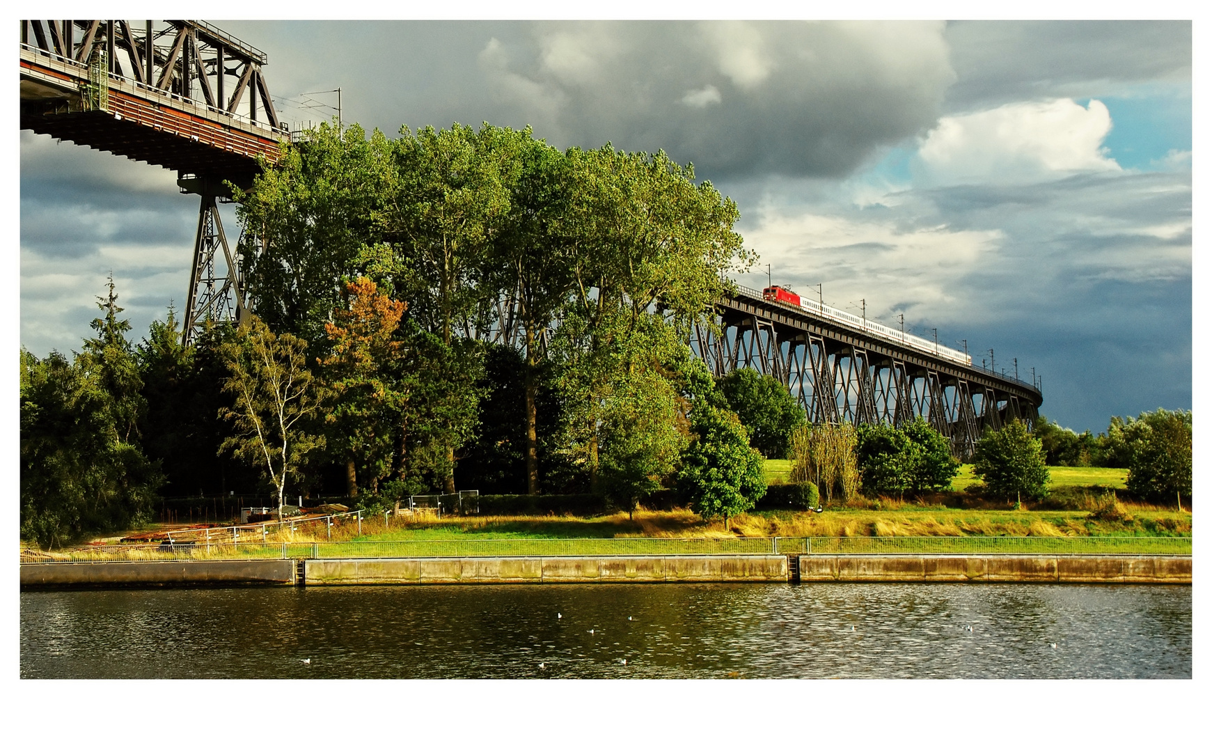Eisenbahnbrücke über Nord-Ostsee-Kanal, Rendsburg