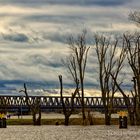 EISENBAHNBRÜCKE WITTENBERGE BEI HOCHWASSER