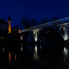 "Eisenbahnbrücke zur Blauen Stunde II "