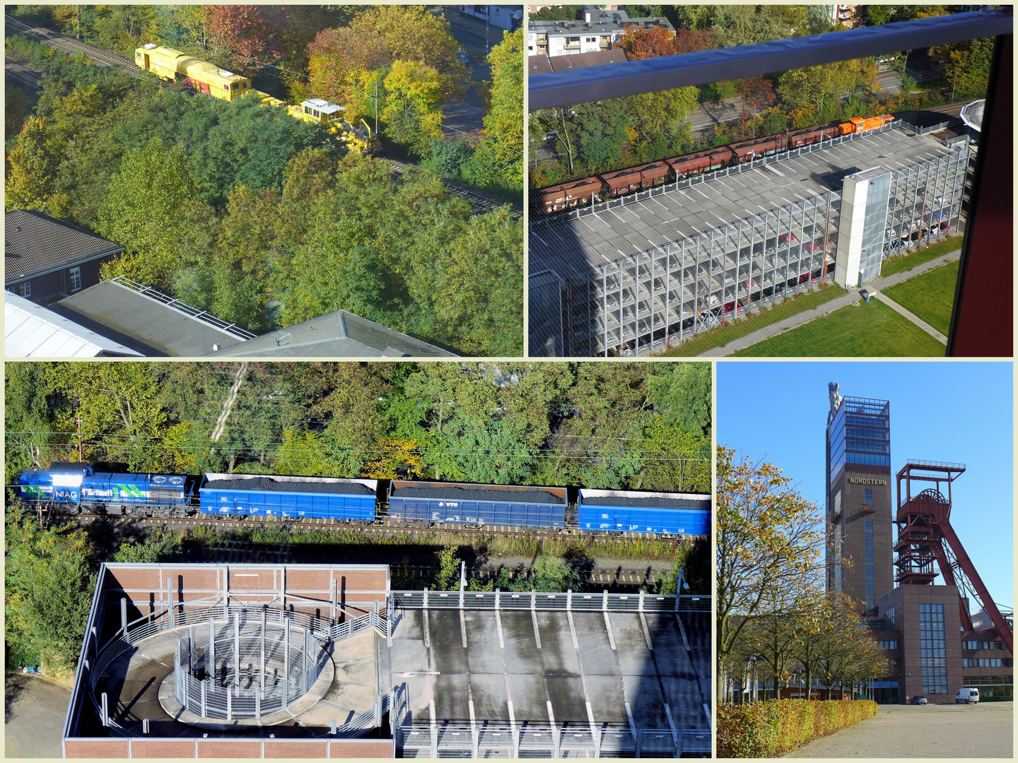 Eisenbahnen von oben gesehen