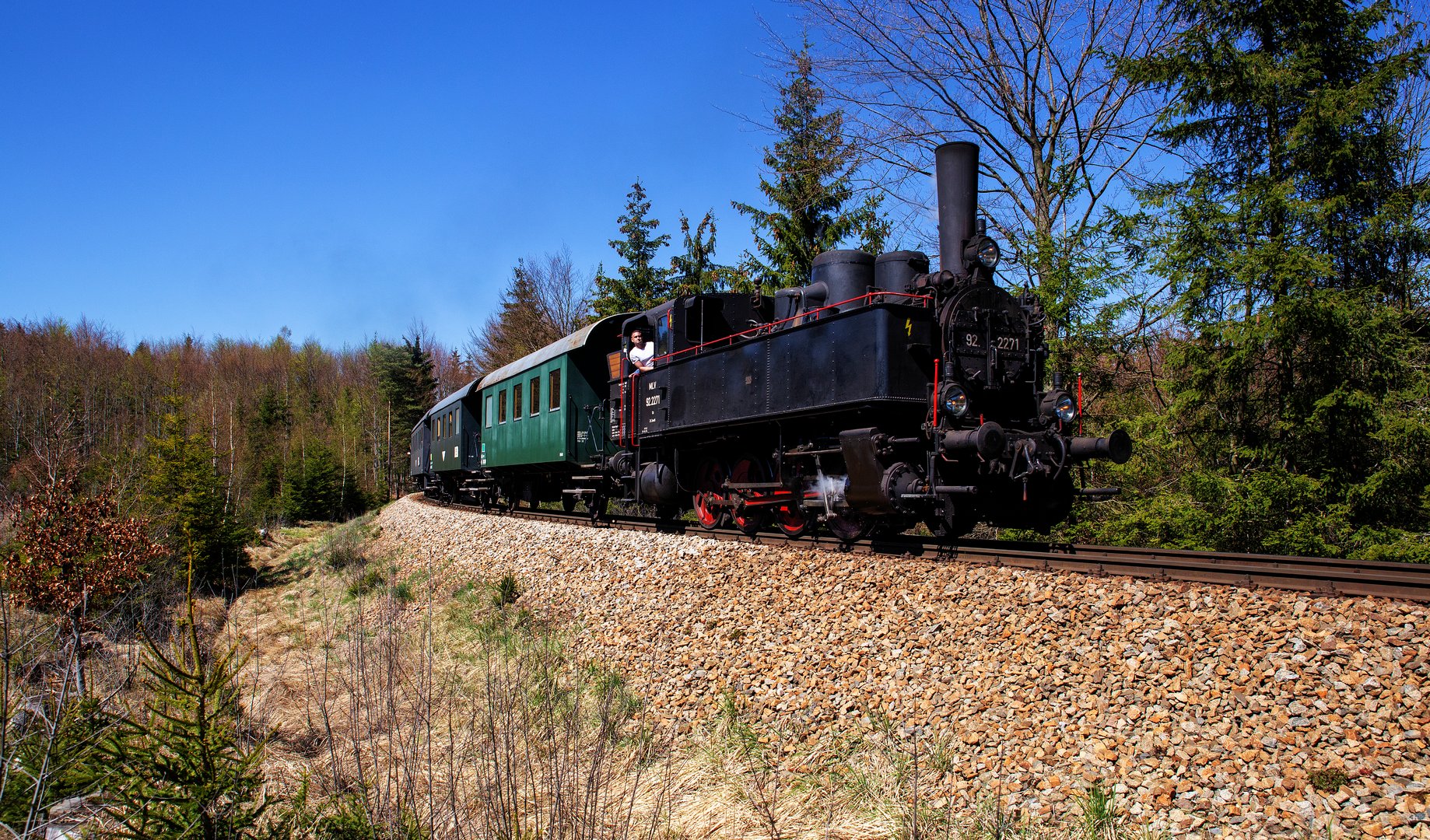 Eisenbahnfahrt  Wie anno Dazumal