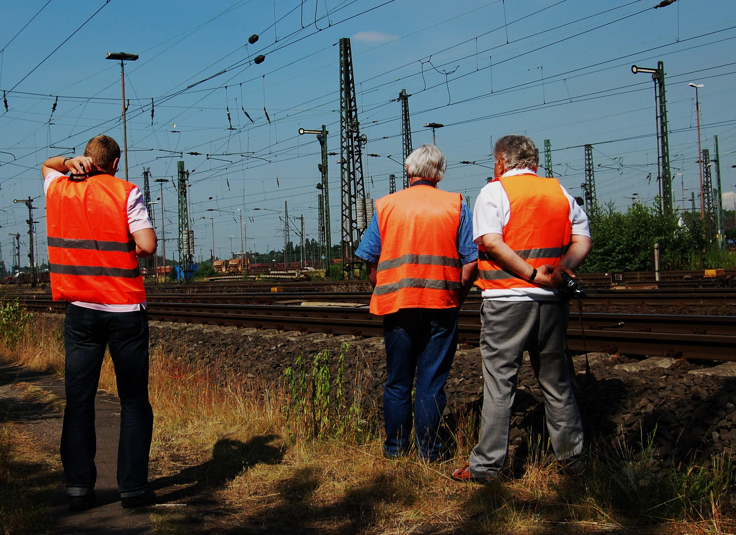 Eisenbahnfotografen bei der Arbeit...