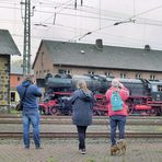 Eisenbahnfreunde auf Pirsch