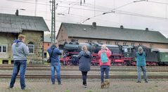 Eisenbahnfreunde auf Pirsch