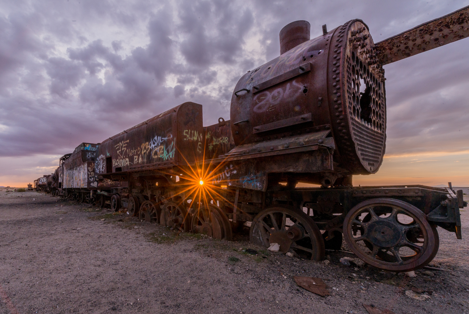 Eisenbahnfriedhof in Uyuni