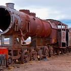 Eisenbahnfriedhof in Uyuni, Bolivien