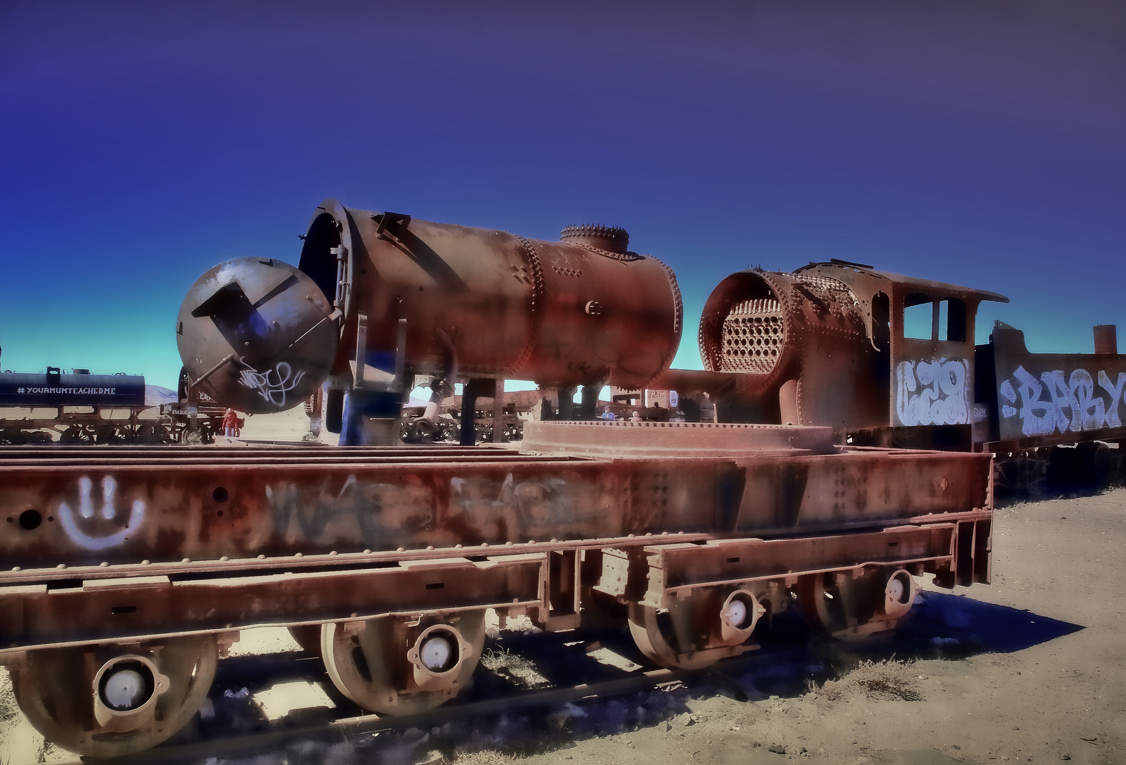 Eisenbahnfrieduf Uyuni